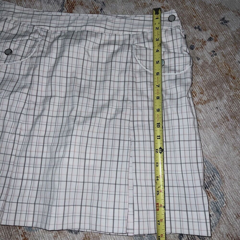 IZOD Skort Women Sz‎ 4 Golfcore Tennis Pickelball Athleisure Performance Plaid - Picture 9 of 10